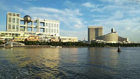 お台場で船に乗って来ました。